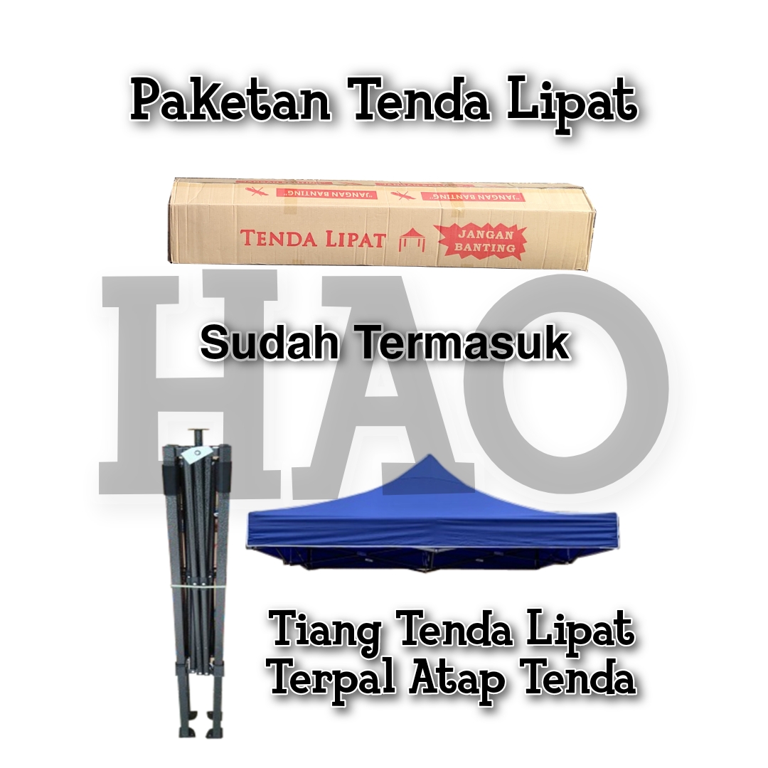 Tenda lipat TendaHAO tampak samping