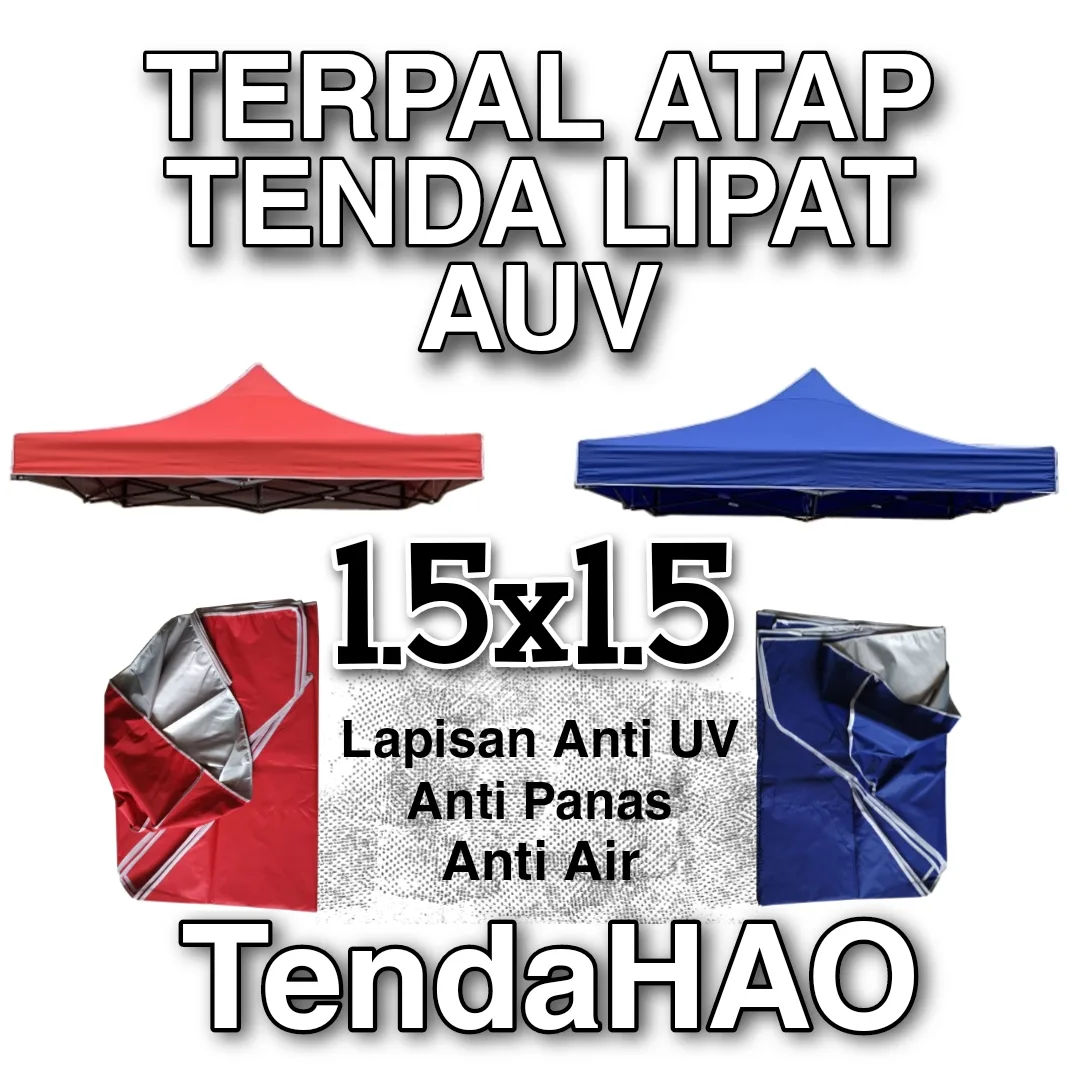 Kain atap tenda 1.5x1.5 tampak UV protection